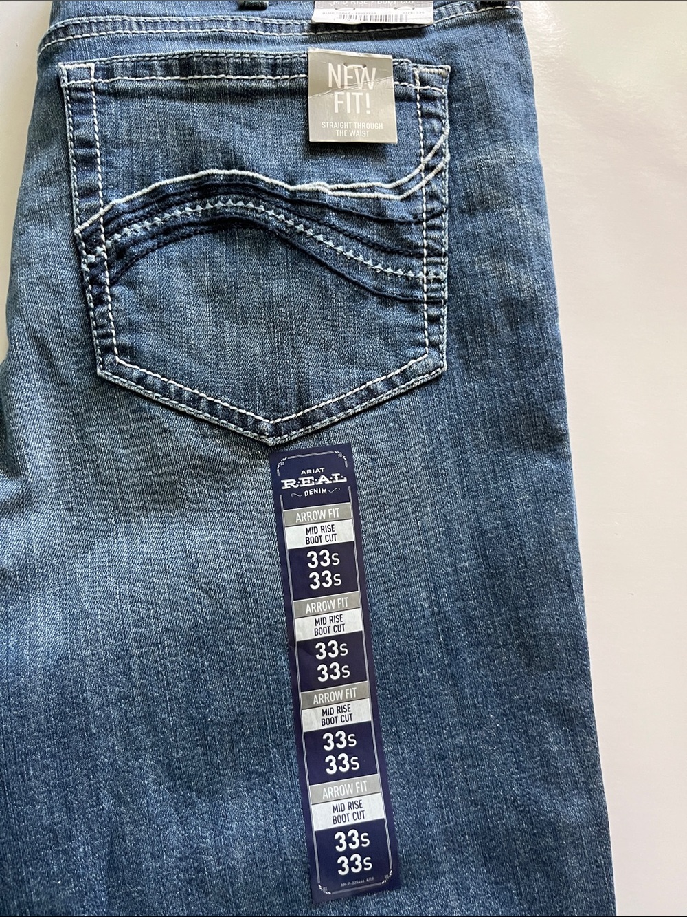 Ariat Real Denim Arrow Mid Rise Bootcut NWT Size 33s - Picture 14 of 16